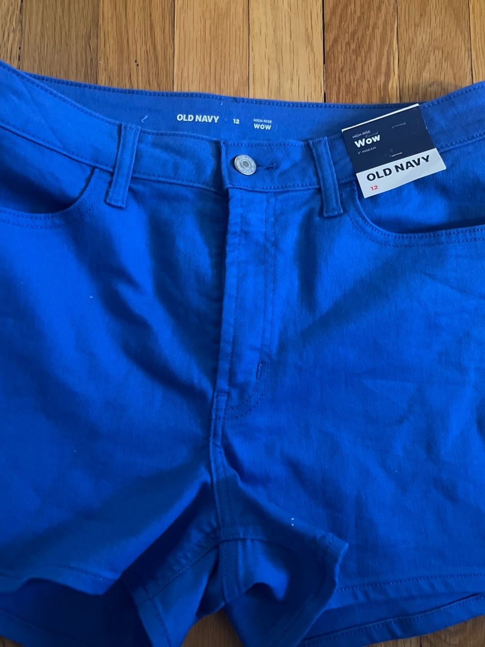 Old Navy Women's Bright Blue High-Rise Pants